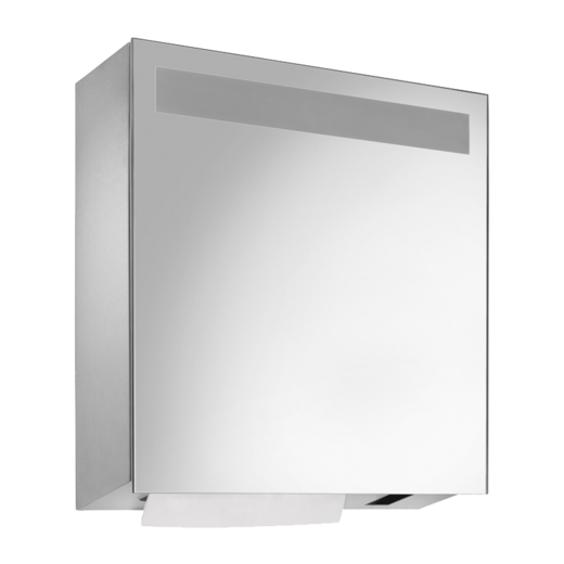 Mirror cupboard combination soap/paper (sensor)