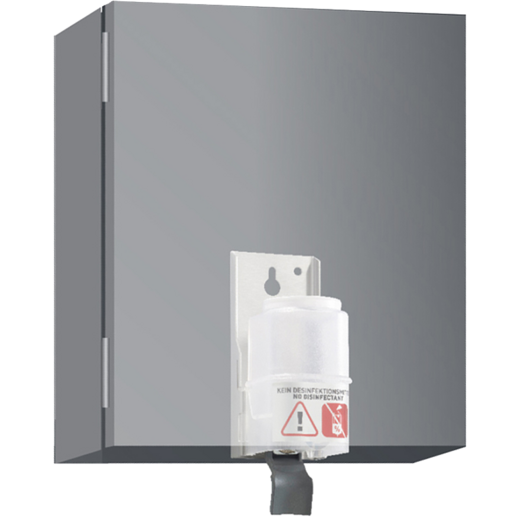 Soap dispenser for mounting in cabinet