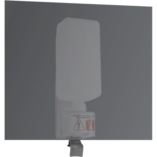 Distributore di sapone liquido per specchio