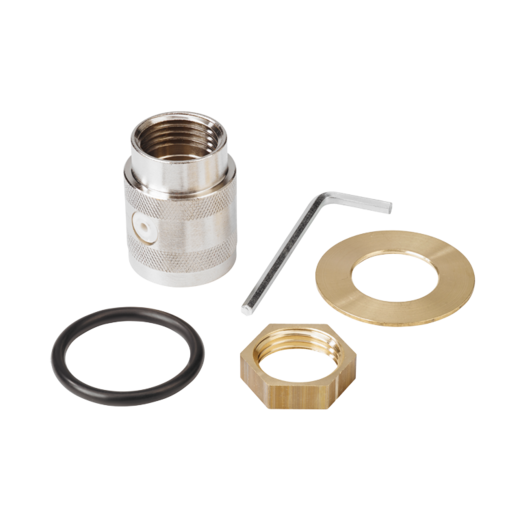 Mounting set for soap bottle
